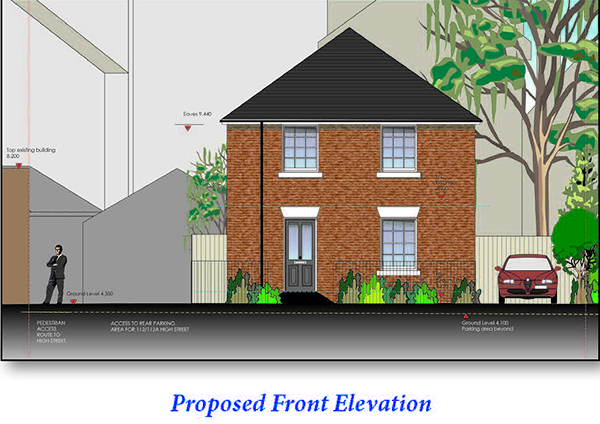 Lot: 101 - FREEHOLD INVESTMENT WITH PLANNING FOR DETACHED HOUSE TO THE REAR -